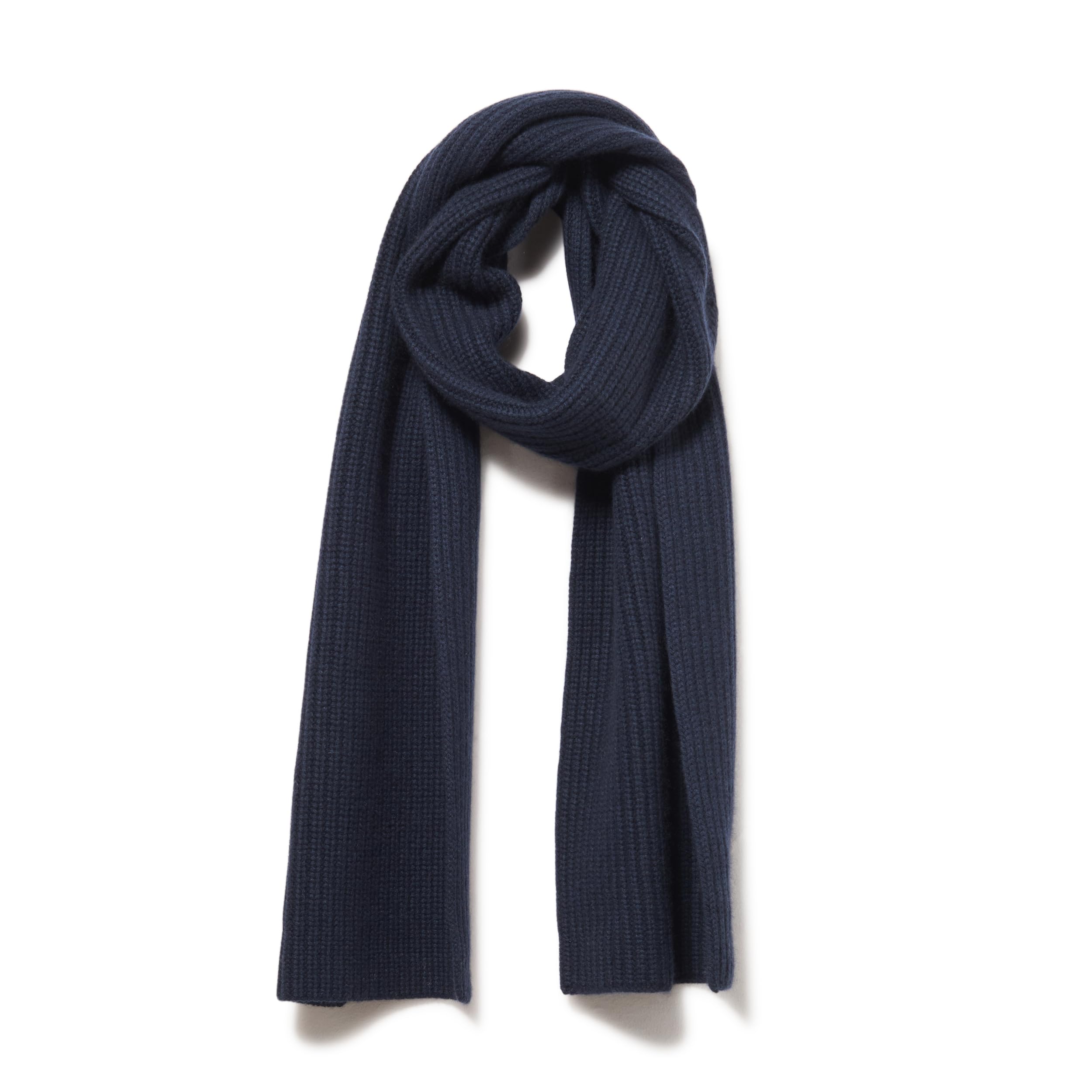 Vince Men's Cashmere Blend Shaker Stitch Rib Knit Scarf - Soft Winter Accessory for Cold Weather & Stylish Outfits