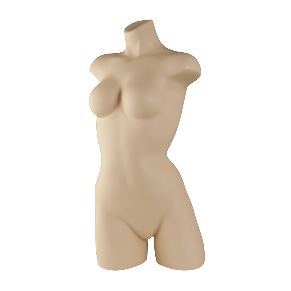 Econoco MA34 Women's Activewear Torso Form Mannequin - Fleshtone for Dressmaking, Sewing & Display in Boutique Stores