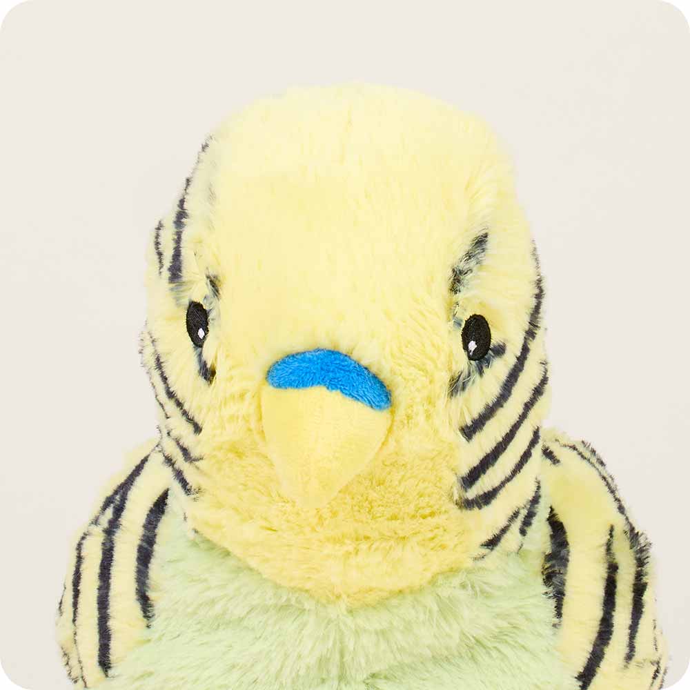Green Parakeet Warmies - Cozy Microwaveable Plush Toy for Kids & Adults | Perfect for Relaxation, Stress Relief & Cold Weather Comfort
