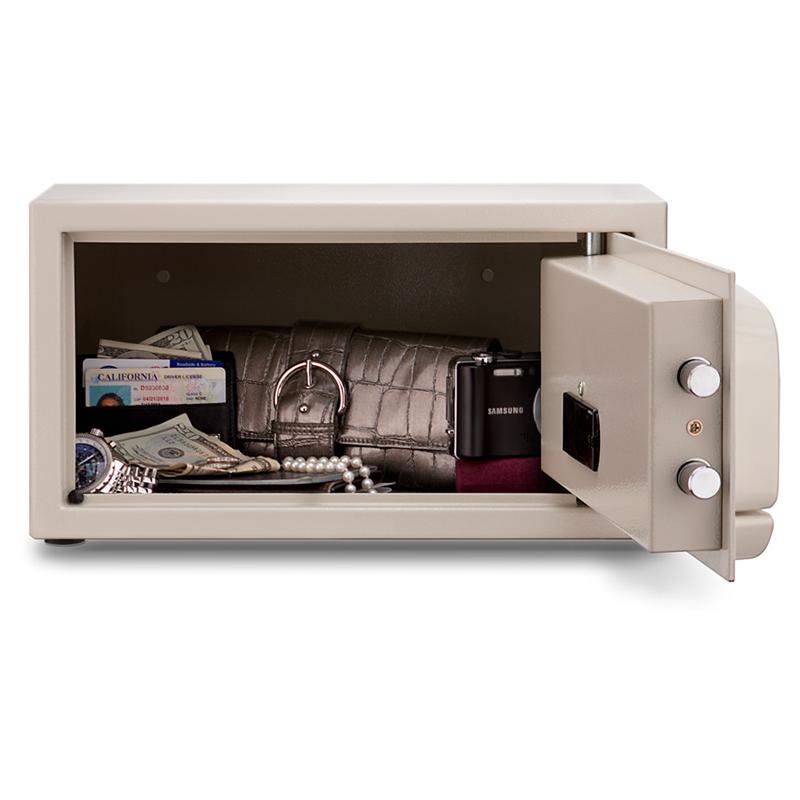 Mesa MH101E Electronic Hotel Safe - White | Secure In-Room Safe for Valuables | Perfect for Hotels, Motels, and Vacation Rentals