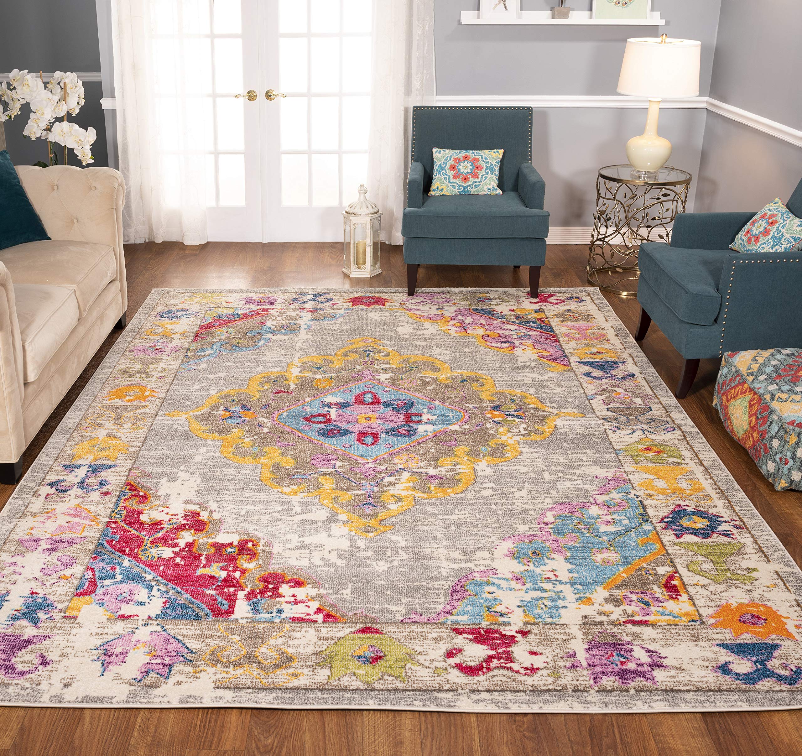 Noori Rug Sapphire Jerilyn Beige Pink Area Rug 2'2