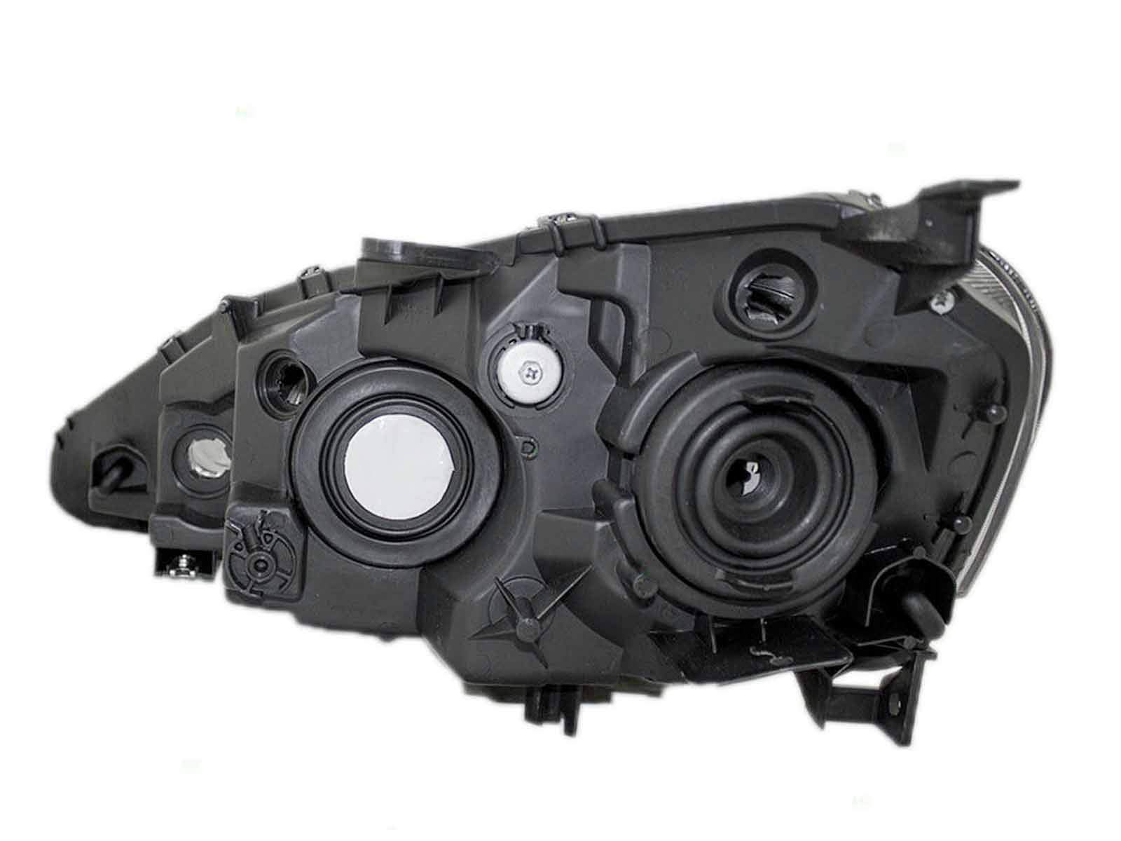 APA Replacement Headlight for 2005-2006 Acura RSX - Right Passenger Side (RH) - Black - Part #33101S6MA51 & AC2519108 - Perfect for Night Driving & Foggy Conditions