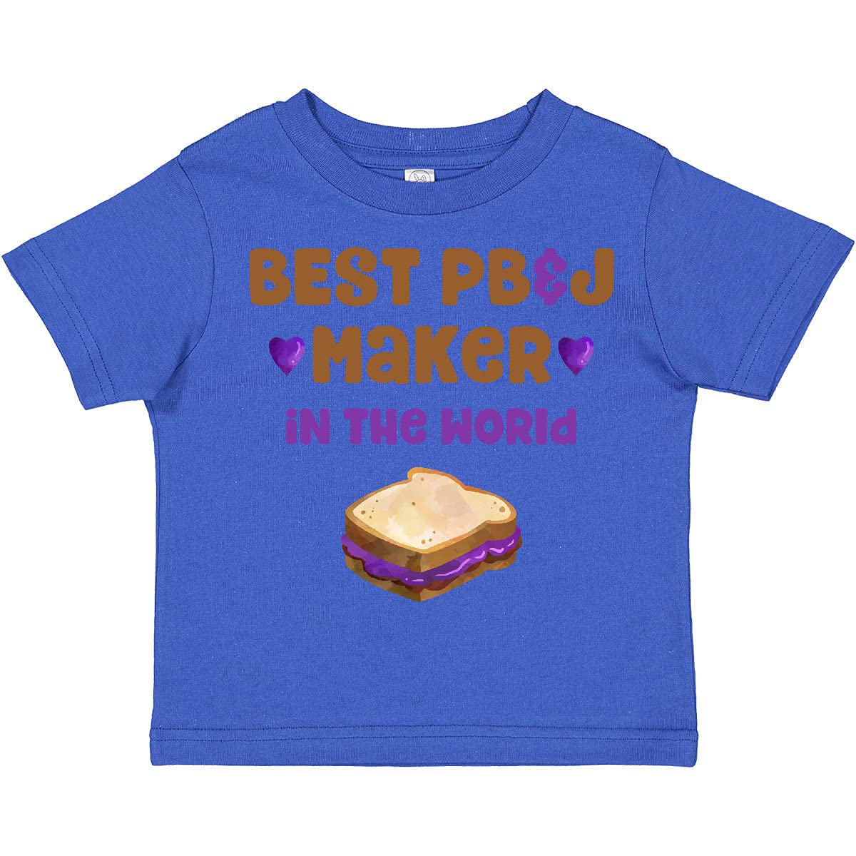 Inktastic World's Best PBJ Maker Toddler T-Shirt - Funny Peanut Butter Jelly Sandwich Graphic Tee for Kids - Perfect for Playdates, Preschool & Family Outings