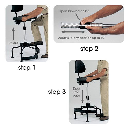 Safco 5117 Task Master Economy Office Chair - Ergonomic Desk Chair for Home & Office Workspaces, Comfortable Computer Chair for Long Hours of Work or Study