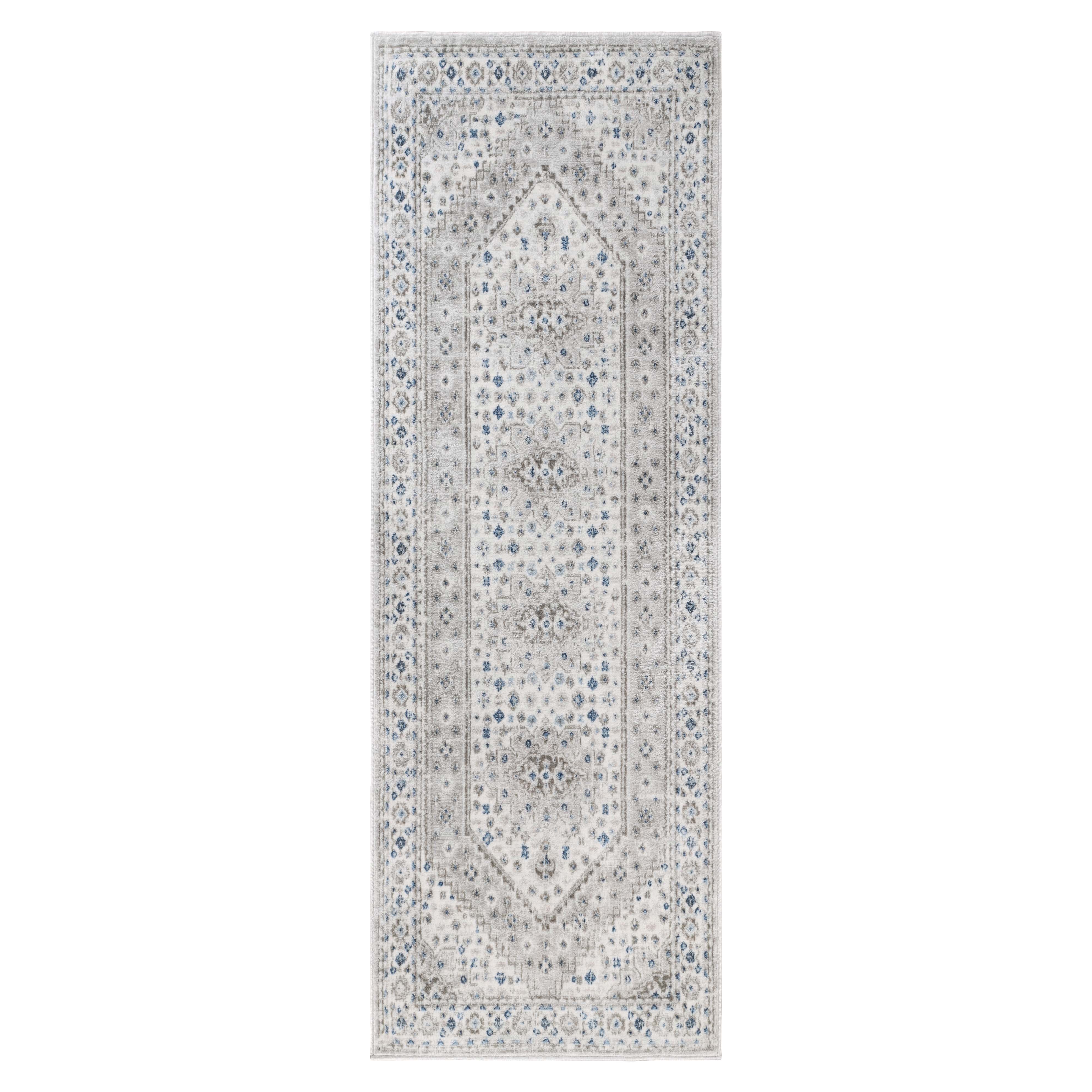 Layland Classic Medallion Traditional Indoor Area Rug or Runner - Non-Slip Living Room Carpet for Bedroom, Dining Room & Hallway Decor