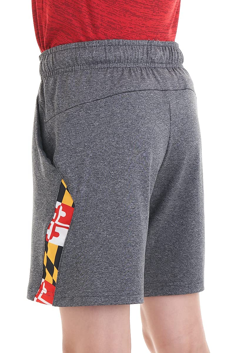**Maryland Flag Boys' Athletic Shorts - Comfortable Sports Wear for Running, Basketball & Gifts - Perfect for School, Gym & Outdoor Activities**
