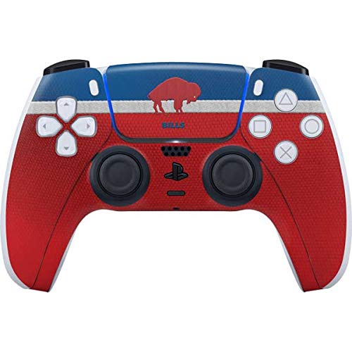 Officially Licensed NFL Buffalo Bills Vintage Design Gaming Skin for PS5 Controller - Custom Decal Sticker for Enhanced Grip & Style - Perfect for Gamers & Sports Fans