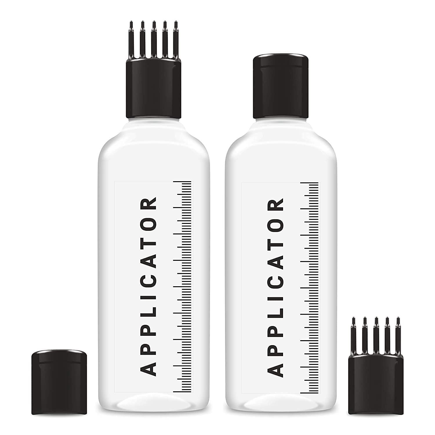 MAPPERZ 120ml Hair Root Applicator Bottle with Graduated Scale - Perfect for Applying Hair Oil, Shampoo & Medicine - Ideal for Hair Treatments, Scalp Care & DIY Beauty Products