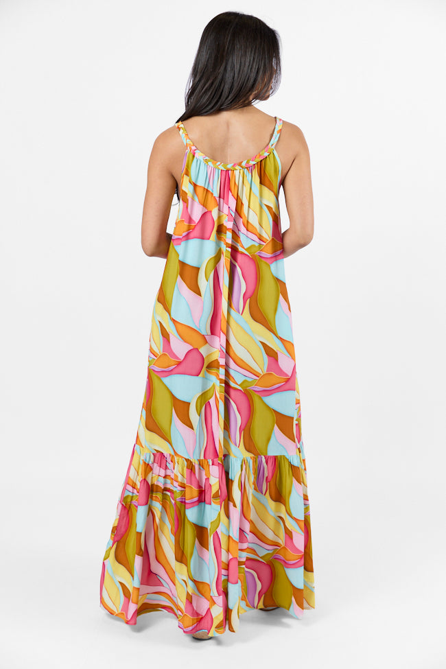 Painting The Sky Multi Print Maxi Dress - Flowy Boho Summer Dress for Women | Beach Wedding, Vacation & Casual Outfit