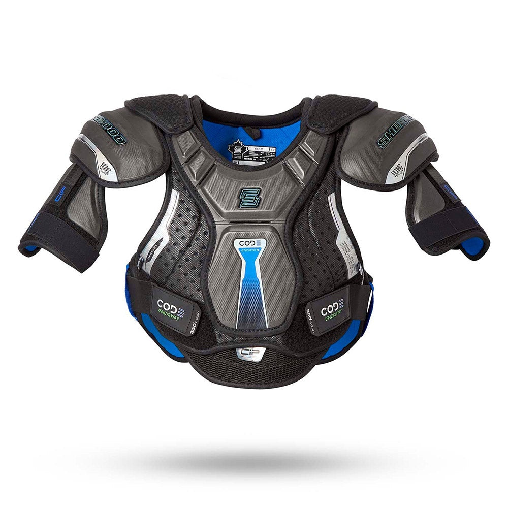 Sherwood CODE Encrypt 1 Junior Ice Hockey Shoulder Pads - Youth Protective Gear for Hockey Players - Perfect for Games, Practice & Training Sessions