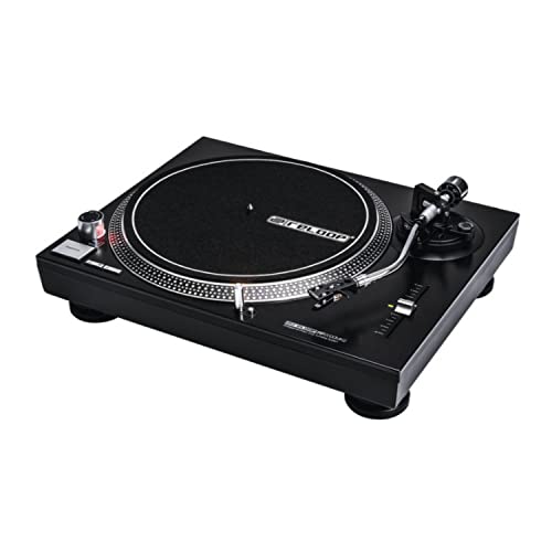 Reloop RP-2000 MK2 Professional Direct Drive DJ Turntable Set (Pair) with Dust Covers & Vinyl Record Cleaning Kit - Perfect for DJs, Clubs & Home Music Enthusiasts