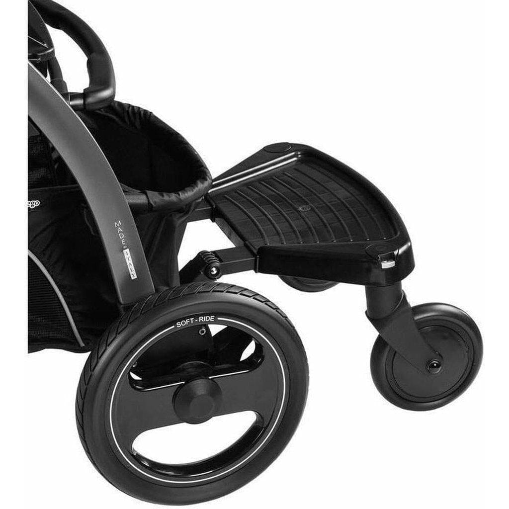 Peg Perego Agio Ride With Me Board - Universal Stroller Attachment for Kids, Toddler Standing Platform with Adjustable Handles - Perfect for Outdoor Walks, Shopping & Family Outings