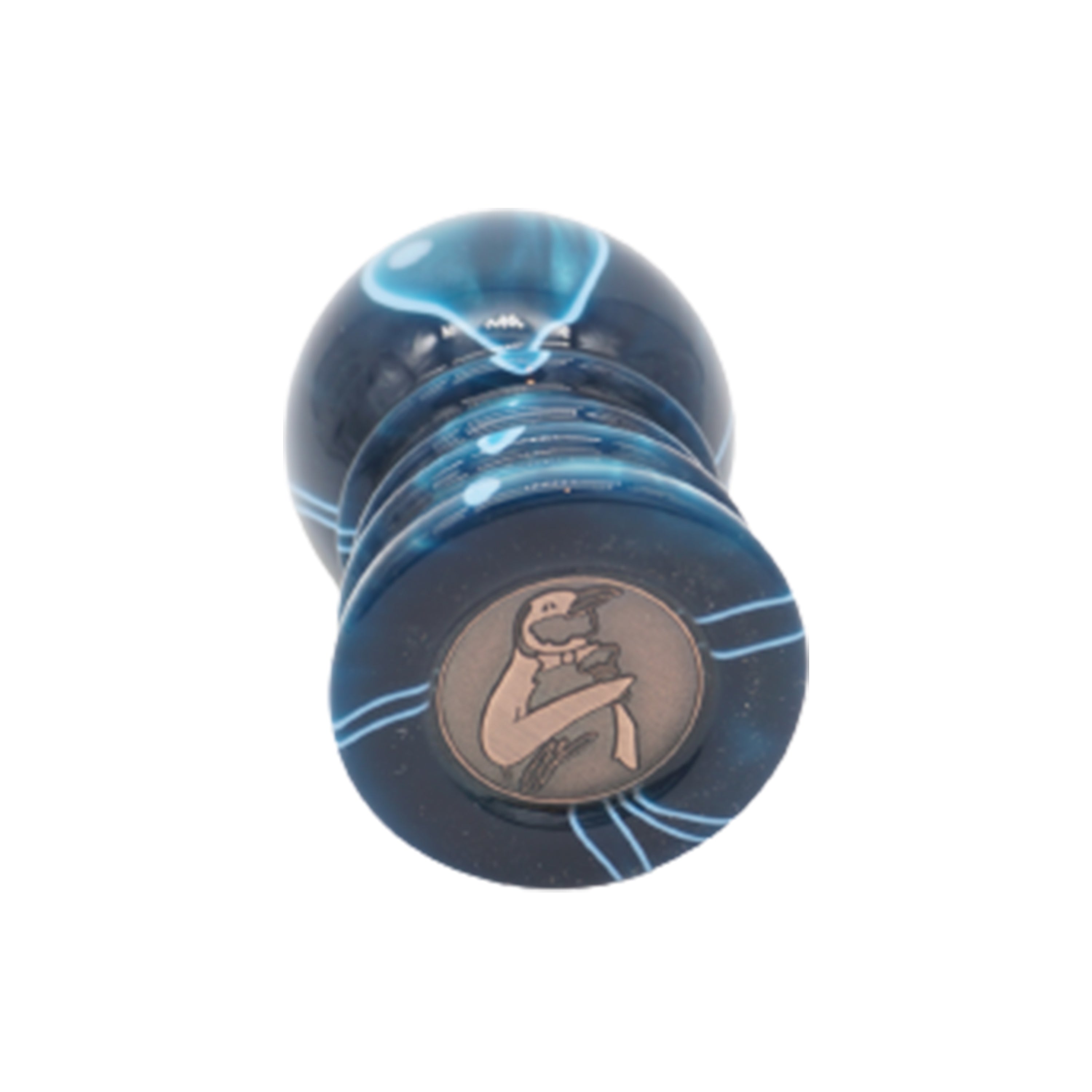 Premium Ocean Waves Handcrafted Shaving Brush Handle - Fits 24mm & 26mm Knots - Perfect for Wet Shaving & Grooming Gifts - Luxury Bathroom Accessory for Men