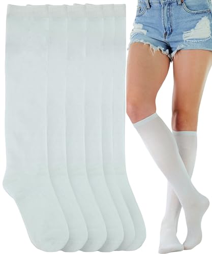 6 Pair Pack: White
