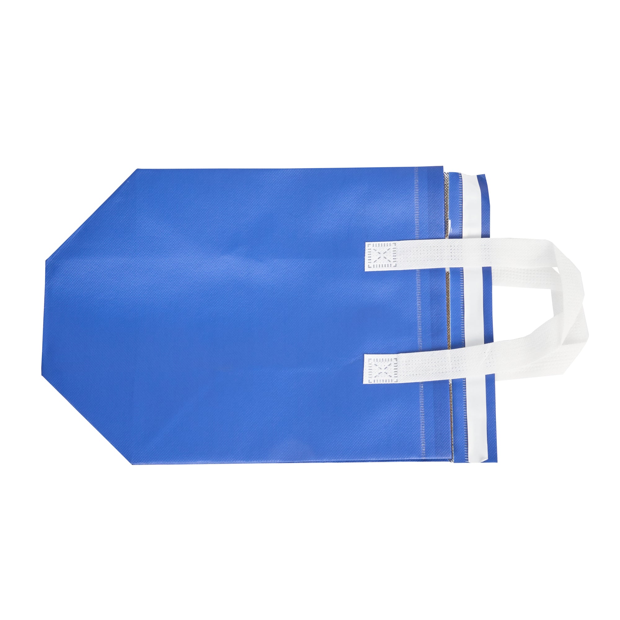Premium Blue Insulated Takeout Food Delivery Bags - Tamper Evident, 9.5