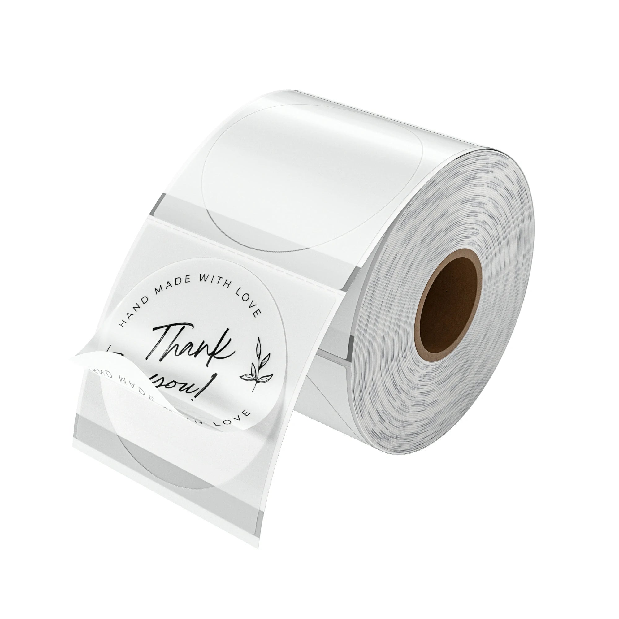 Premium MUNBYN 2 Clear Thermal Labels - 500 Labels/Roll (4x6 Inch) for Shipping, Barcodes & Inventory - Compatible with Zebra, Rollo & Thermal Printers