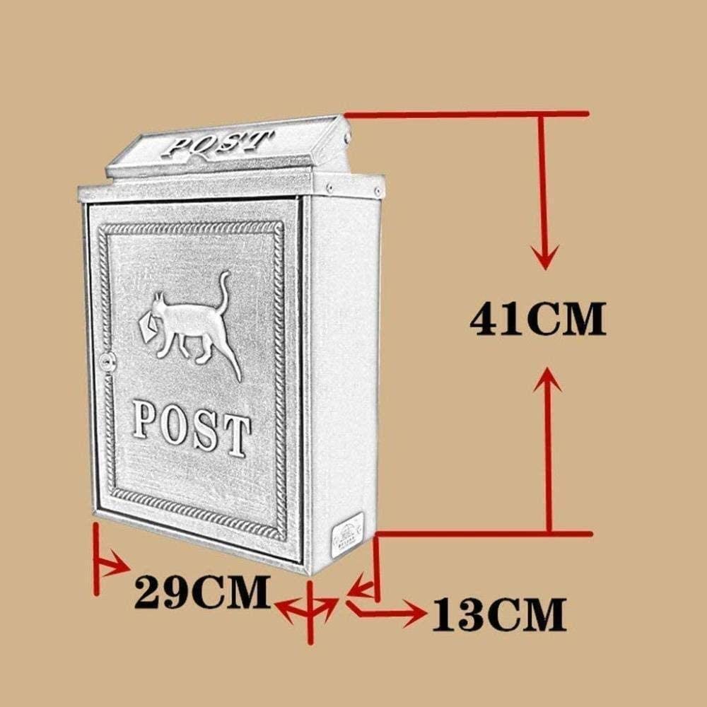 Waterproof Outdoor Wall-Mounted Mailbox - Durable Villa Post Box for Letters, Newspapers & Magazines | Perfect for Homes, Communities & Public Spaces