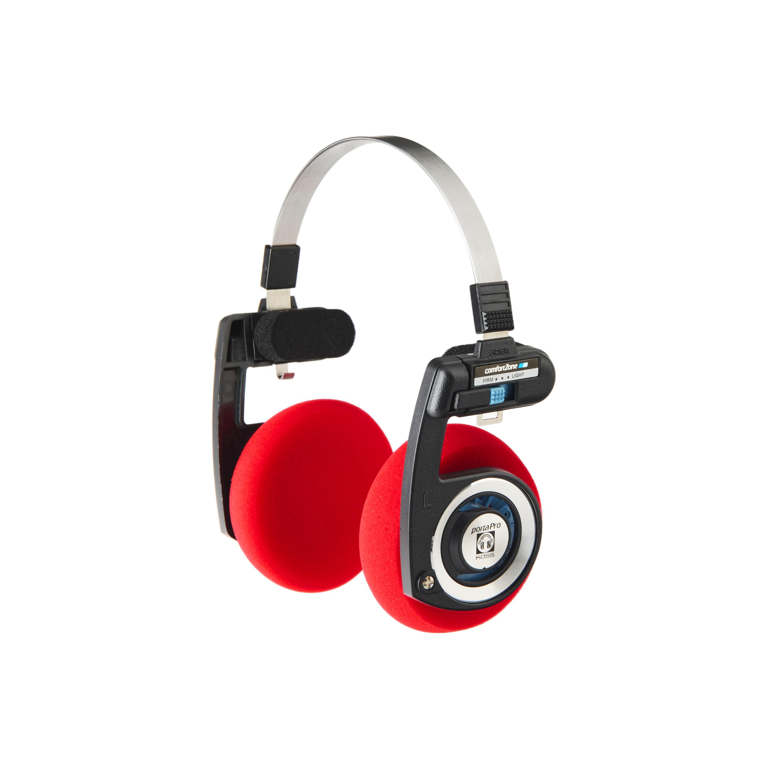Premium YAXI Replacement Earpads for KOSS PortaPro Headphones - Soft Red Memory Foam Cushions - Enhanced Comfort for Music, Gaming & Travel Use