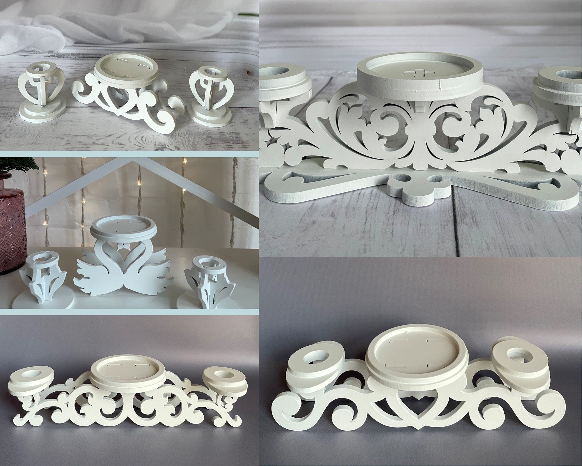 Unity Candle Holder Set - Elegant Wedding Ceremony Candle Stand with Pillar Holders - Perfect Wedding Gift & Reception Centerpiece Decor for Romantic Weddings, Vow Renewals, and Special Occasions