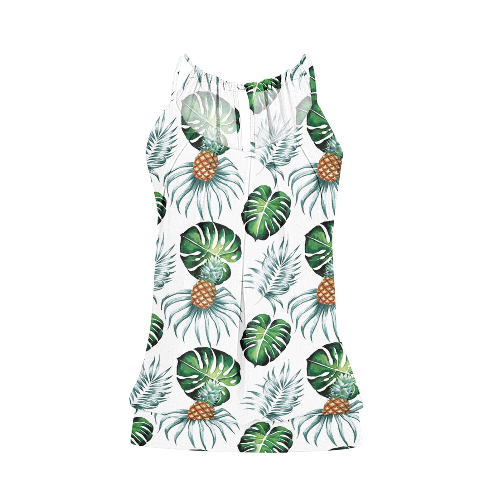 Women's Casual Sleeveless Tank Top - Cross Back Design, Wrinkle-Free Cami with O-Neck for Summer | Perfect for Yoga, Beach & Everyday Wear