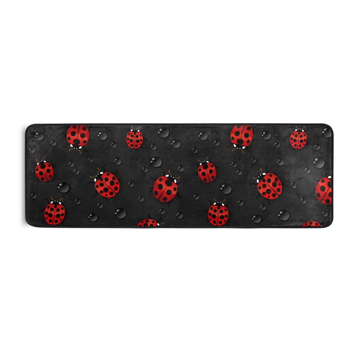 Red Ladybugs Non-Slip Soft Kitchen Mats - 72