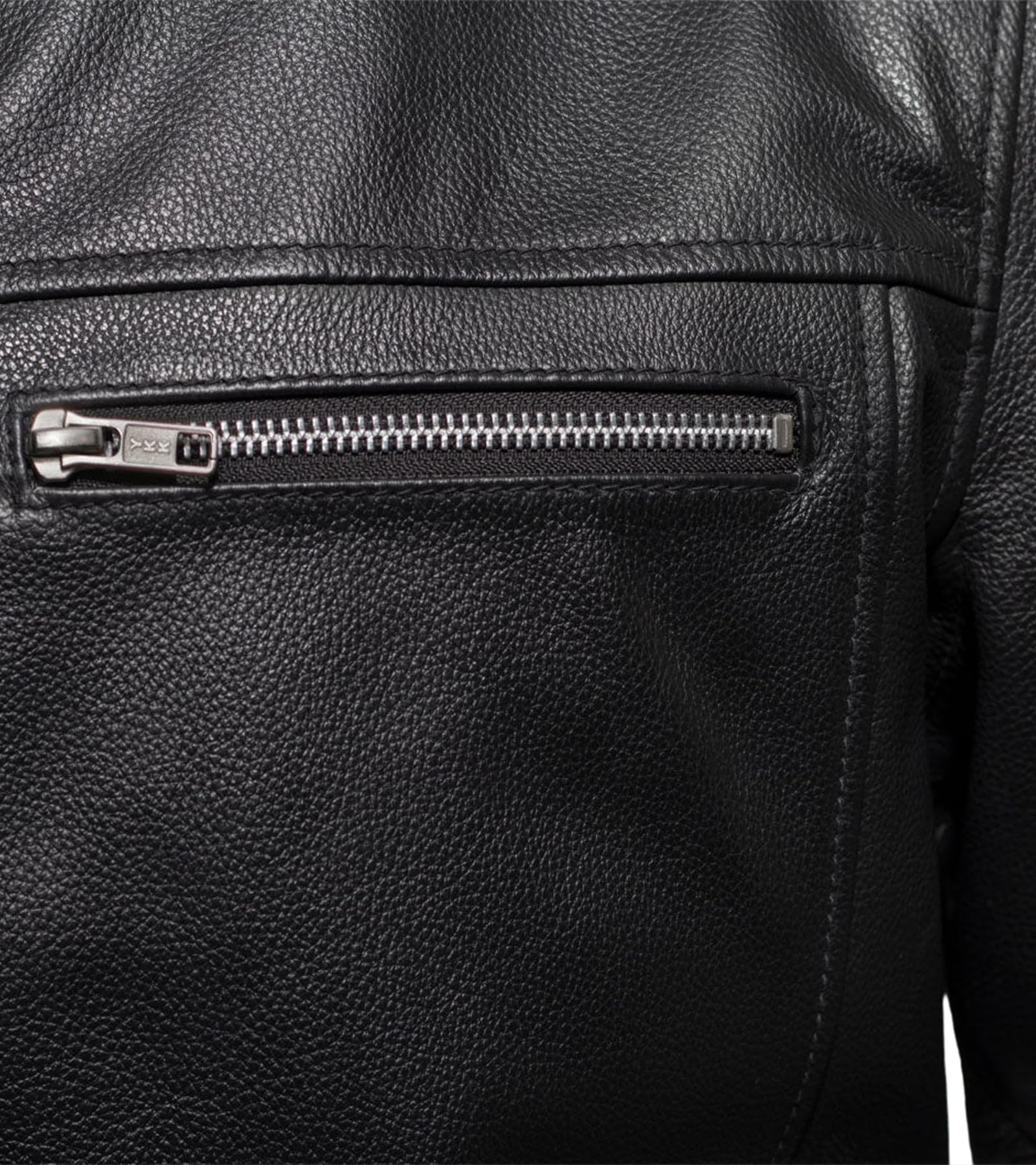 Rocky Men's Motorcycle Leather Jacket - Premium Biker Riding Jacket for Men - Durable & Stylish for Harley, Cruiser & Road Trips