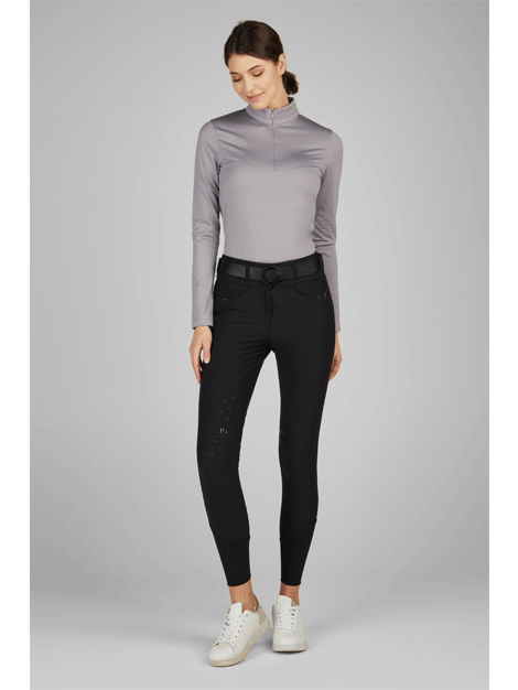 Pikeur Winter Zip Shirt for Women - Warm Equestrian Riding Shirt with Full-Zip Front - Perfect for Horseback Riding, Outdoor Activities & Cold Weather