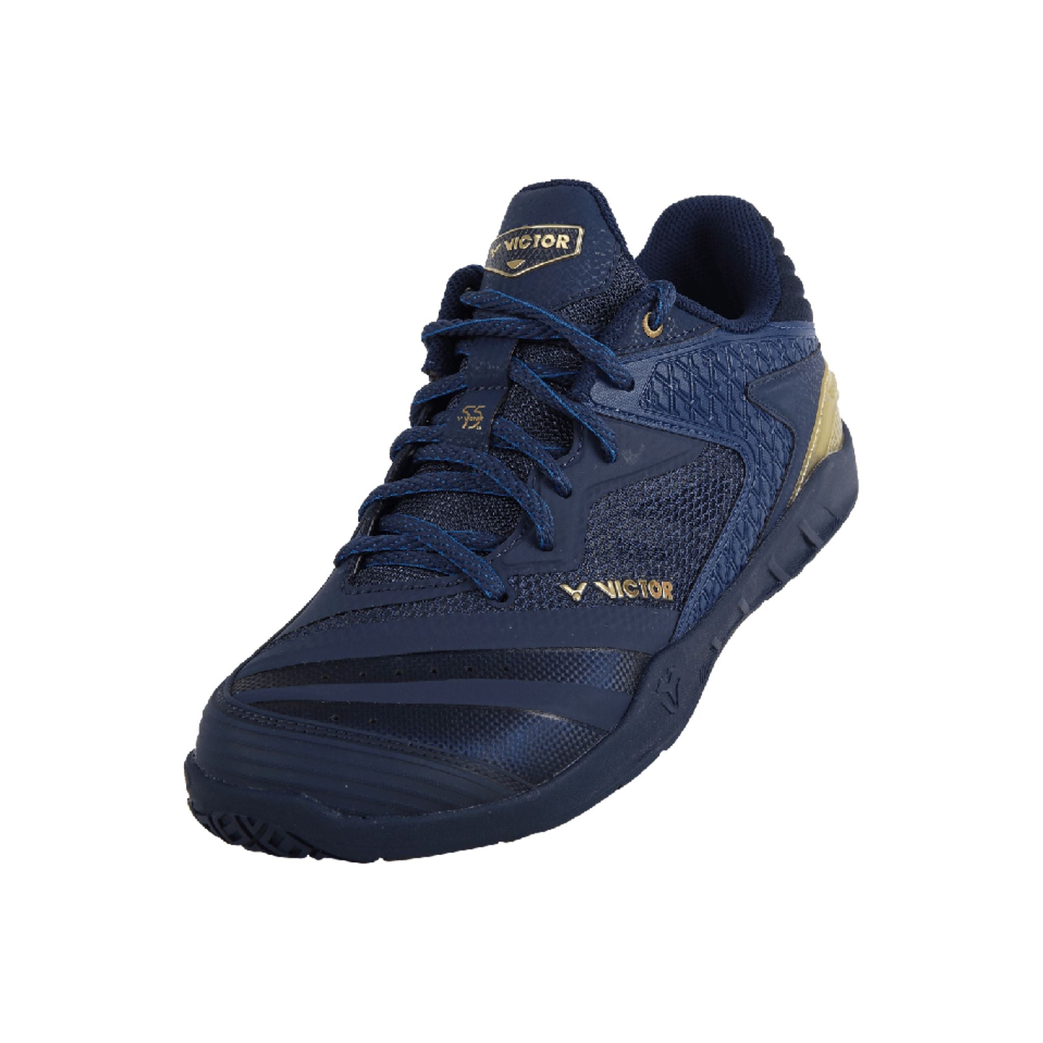 Victor 55th Anniversary P9200III Badminton Shoes - Medieval Blue/Gold - High-Performance Court Shoes for Professional Players | Perfect for Tournaments & Training Sessions