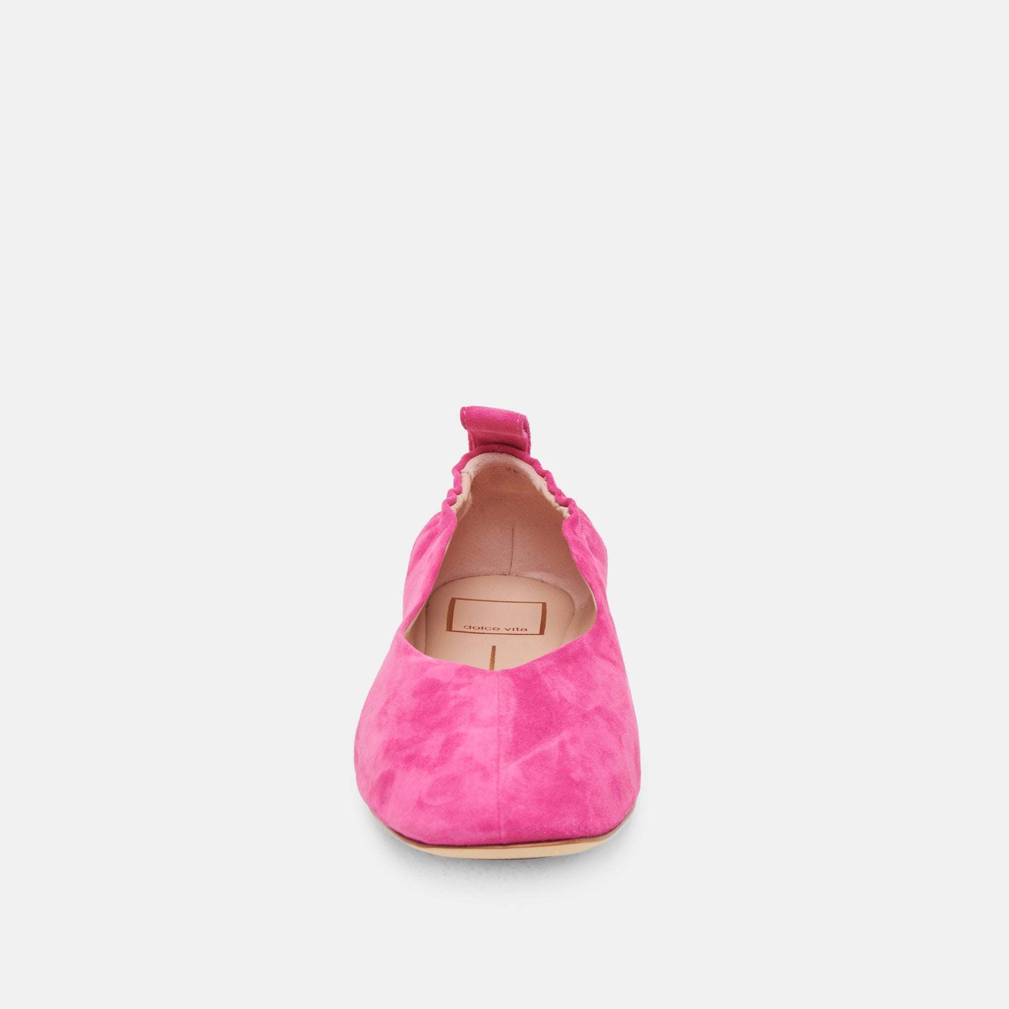 VINNIE Women's Ballet Flats - Fuchsia Suede Comfortable Slip-On Shoes for Casual Wear, Office & Daily Outfits