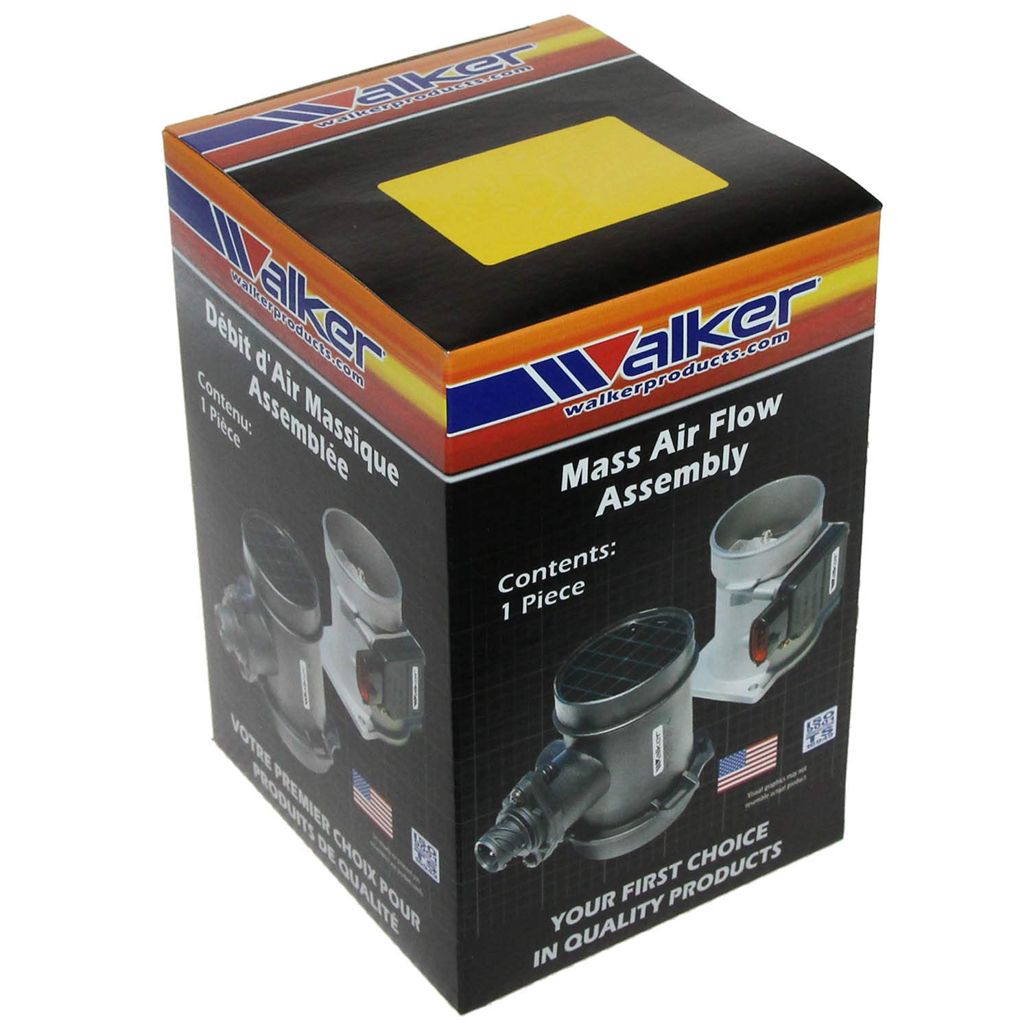 Walker Products 245-1202 Mass Air Flow Sensor Assembly - Replacement MAF Sensor for Improved Engine Performance - Compatible with Multiple Car Models - Ideal for DIY Auto Repair & Maintenance