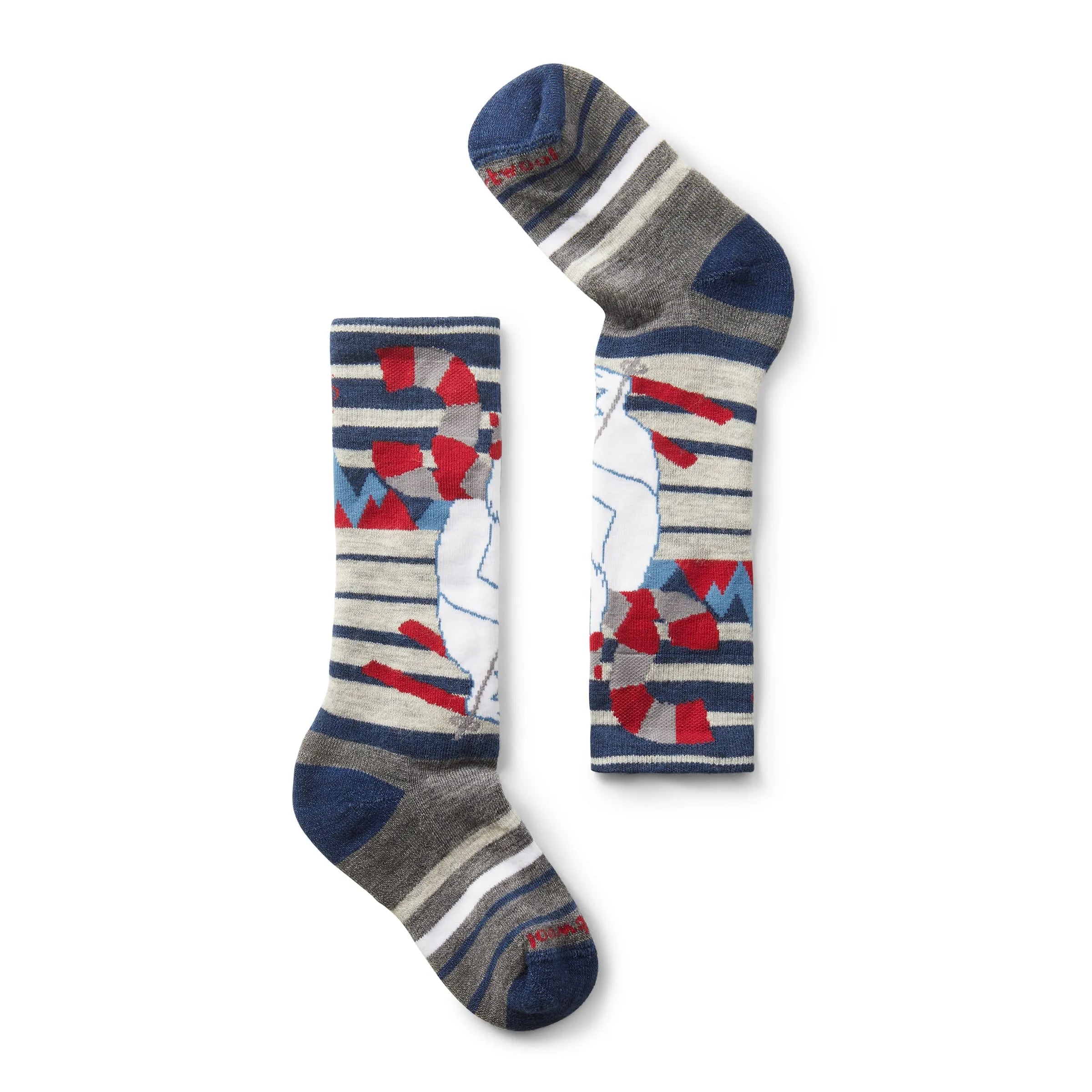 Smartwool Junior Winter Sports Full Cushion Yeti Pattern Over-The-Calf Socks for Kids 2025 - Warm & Comfortable Hiking, Skiing & Snowboarding Socks for Cold Weather Adventures
