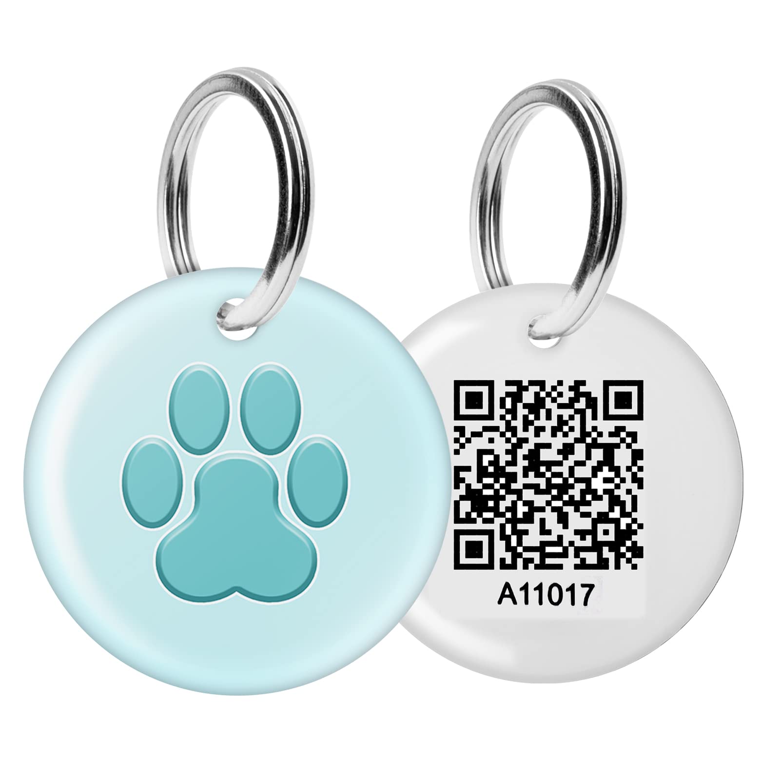 Anzir Personalized QR Dog Tags - Custom Engraved Pet ID Tags with Editable Profile | Scan QR Code for SMS, Email & Location Tracking | Perfect for Lost Pet Recovery & Daily Pet Safety