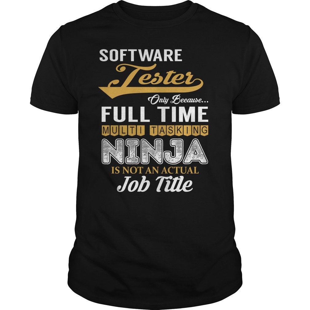 CropShirts Software Tester Multi-tasking Ninja Job Title - Perfect for Remote Work & Freelance Tech Careers