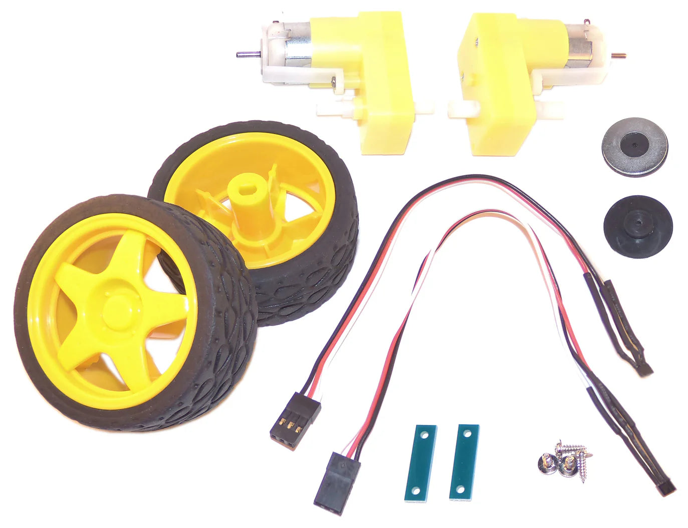 Dagu Robotics Motor and Encoder Kit with Wheels - High Precision RS034 DIY Robot Building Kit for STEM Projects, Arduino, Raspberry Pi - Perfect for Educational Robotics and Home Automation Projects