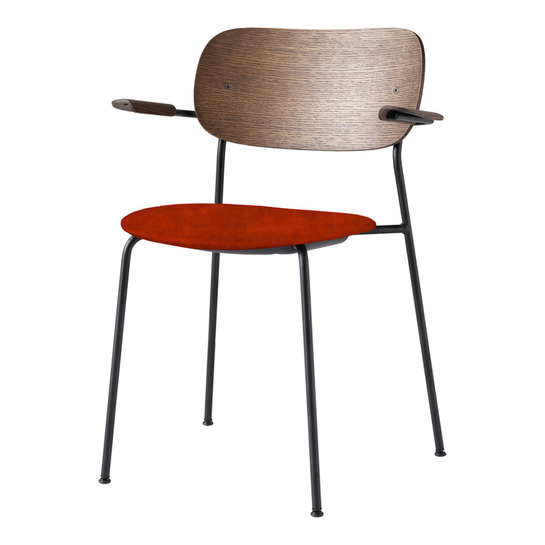 Modern Upholstered Dining Chair with Armrests - Comfortable & Stylish Seating for Kitchen, Dining Room, and Home Office