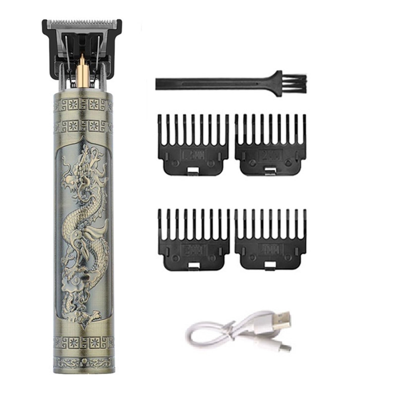 Professional Electric Hair Clipper for Men - Waterproof Beard Trimmer & Barber Shaving Machine by DragonA (No Box) - Perfect for Home Grooming, Salon Use & Travel