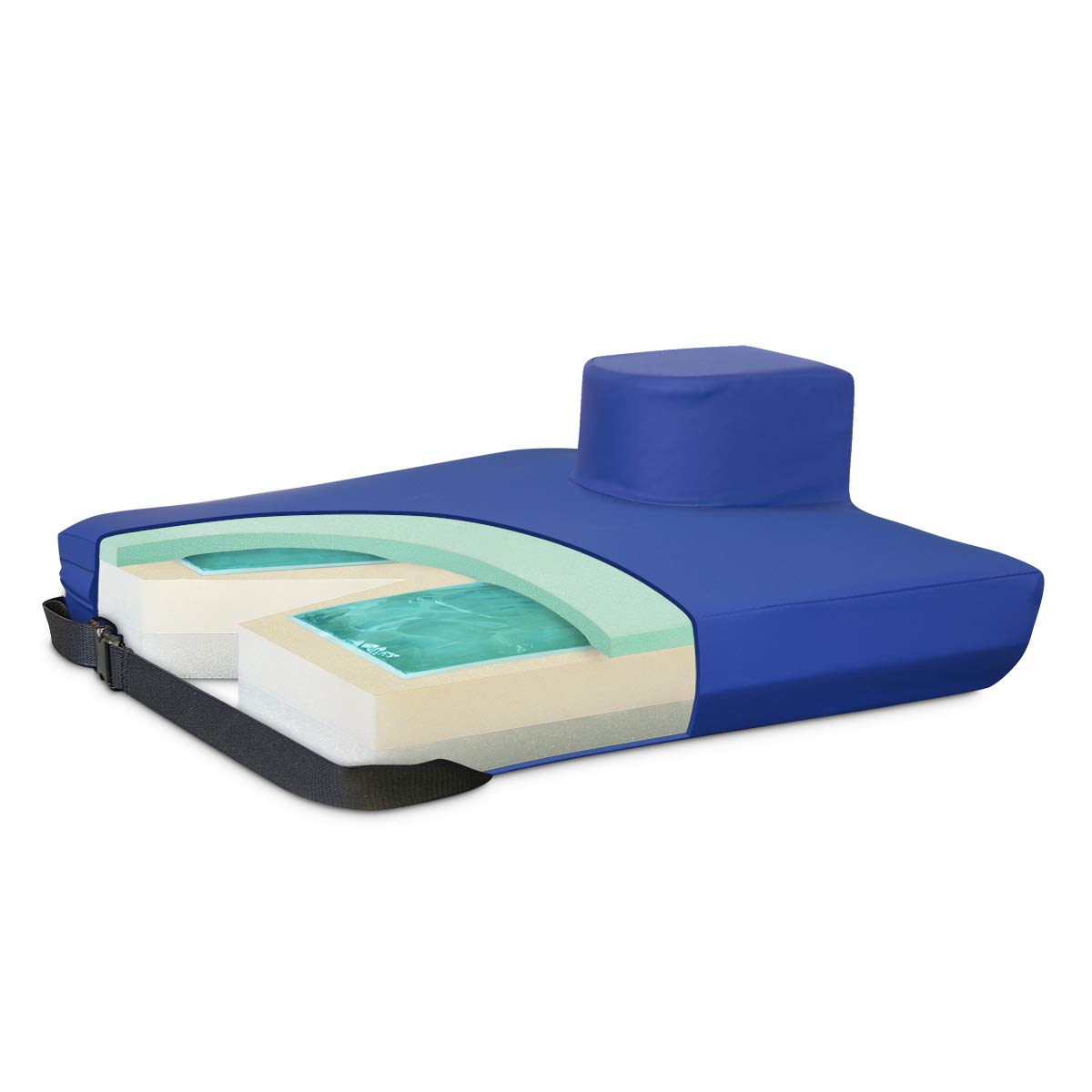 NYOrtho APEX Comfortable Wheelchair Cushion with Cooling Gel & Waterproof Cover - 3