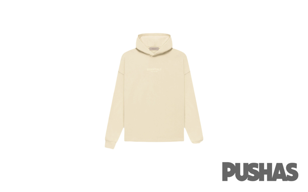 ESSENTIALS Relaxed Hoodie 'Egg Shell' (2022) - Soft Cotton Pullover Sweatshirt for Men & Women | Perfect for Casual Wear, Gym, Lounge & Street Style