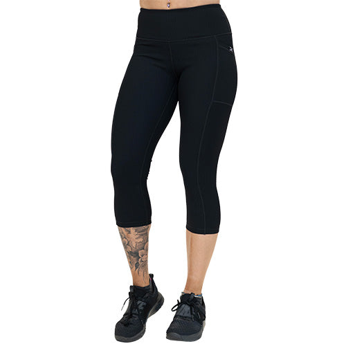High Waist Ribbed Leggings for Women - Stretchy & Comfortable Black Yoga Pants - Perfect for Workout, Lounge & Everyday Wear