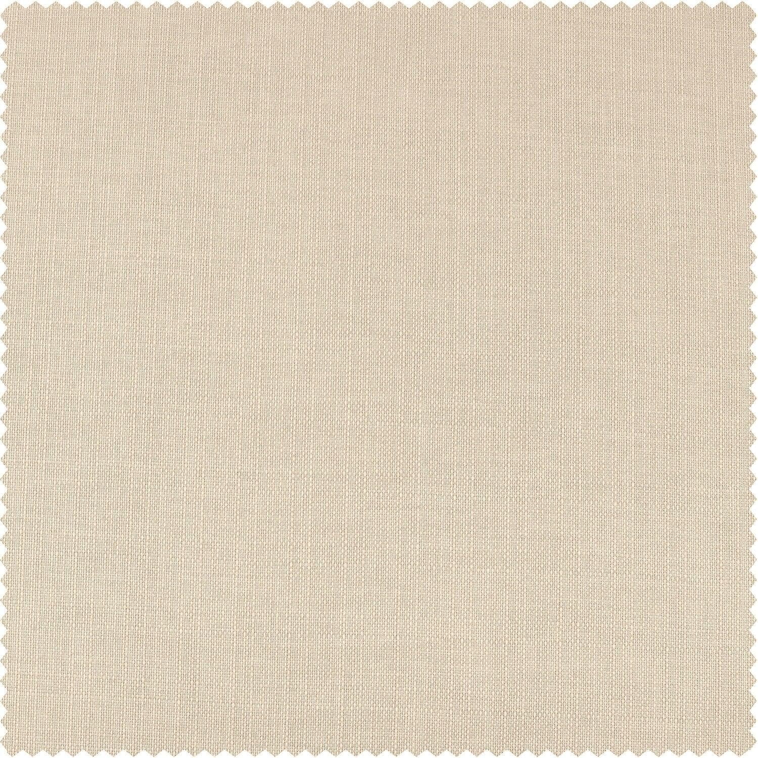 Elegant Parchment Cream Italian Faux Linen Custom Curtains - Premium Window Treatments for Living Room, Bedroom & Dining Room Decor