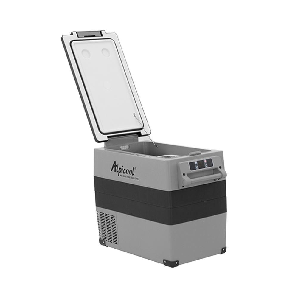 Alpicool CF55 12V/24V Portable Car Refrigerator Freezer - Dual Zone Mini Fridge for Road Trips, Camping & RV Adventures - Compact 55L Car Cooler with DC/AC Power