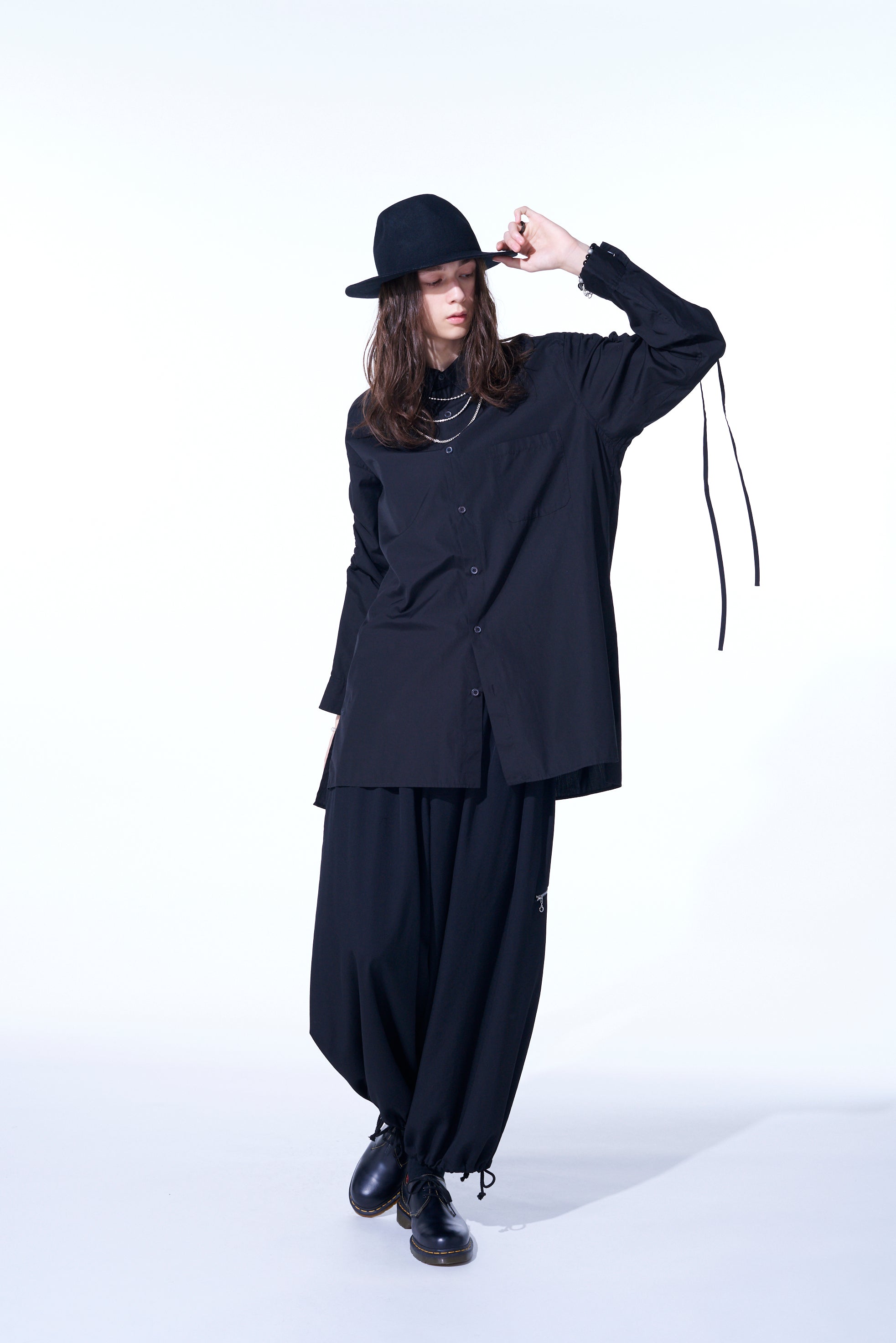 Premium Cotton Broadcloth Oversized Shirt with Adjustable Gathered Strings | Comfortable Loose Fit Women's Blouse for Casual Wear & Layering