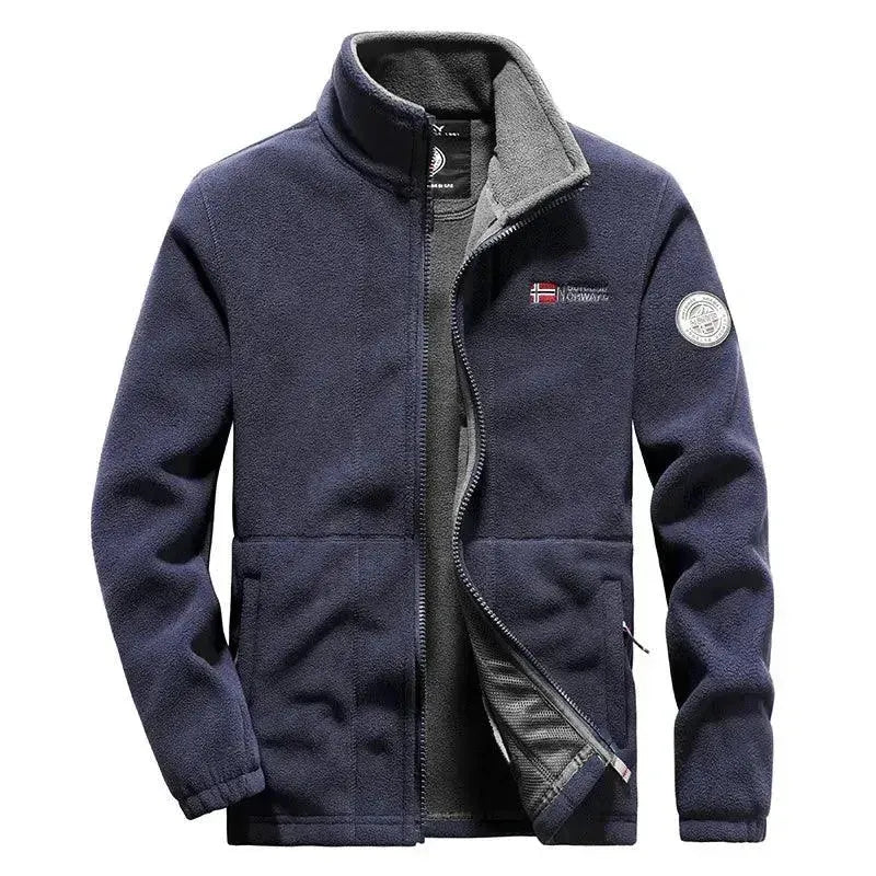 Men's Winter Fleece Jacket - Warm & Comfortable Cold Weather Outerwear for Hiking, Camping & Outdoor Activities