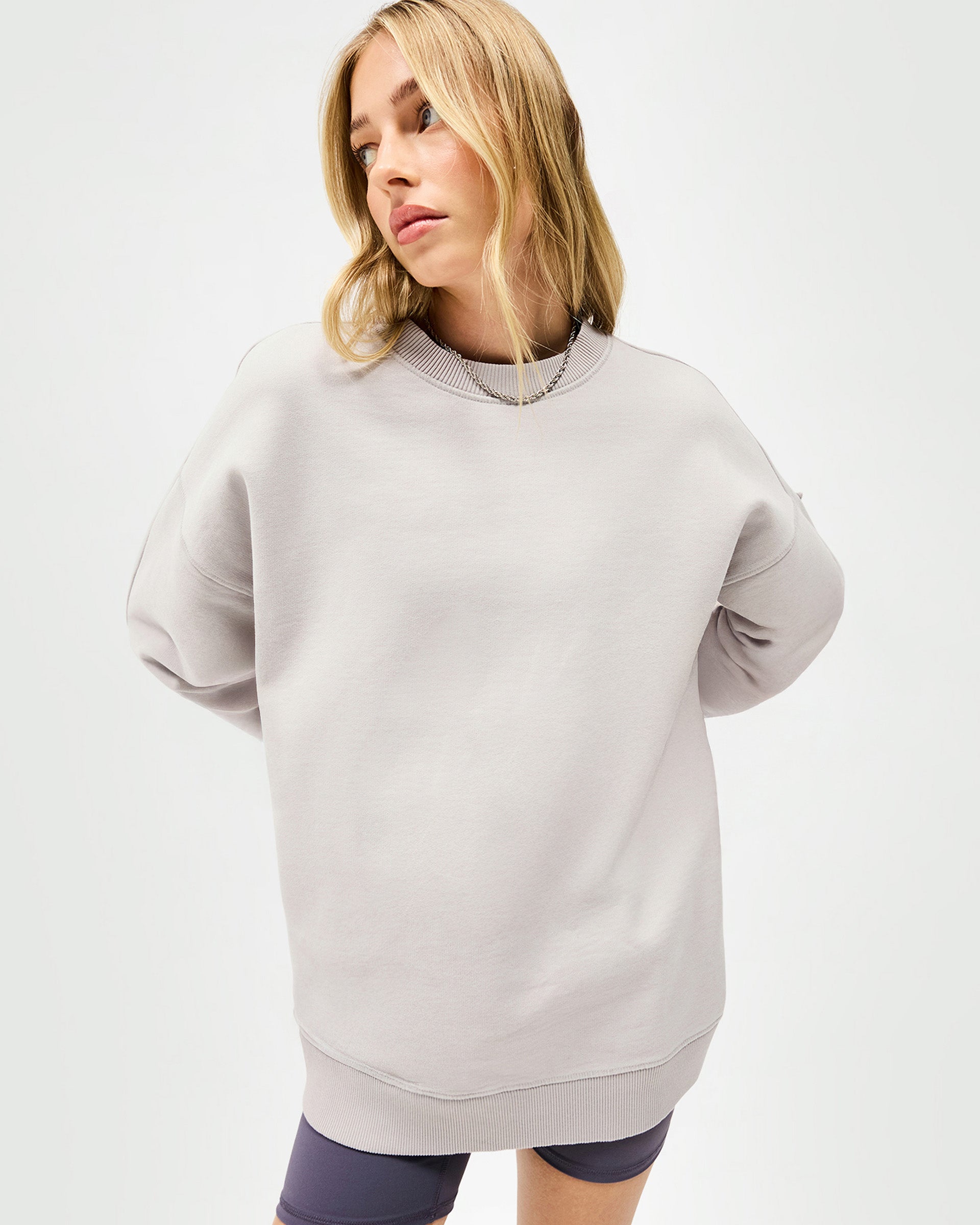 Epic Raglan Sweater for Women & Men - Light Grey Crewneck Pullover | Cozy Casual Wear for Fall & Winter | Perfect for Office, Travel & Outdoor Activities