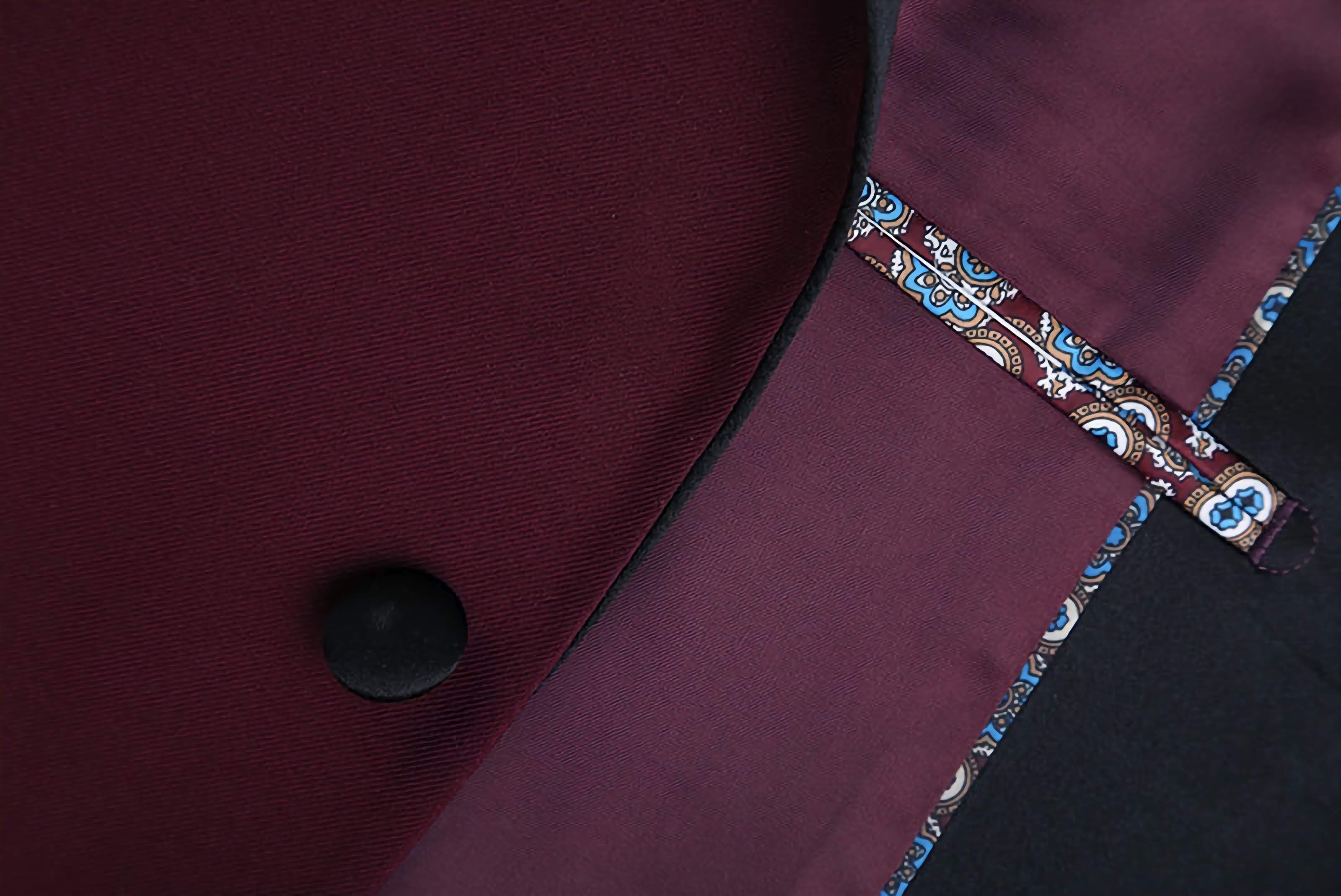 Burgundy 2 Piece Tuxedo Shawl Lapel Slim Fit Suit for Men - Elegant Formal Wear for Weddings, Prom & Special Occasions