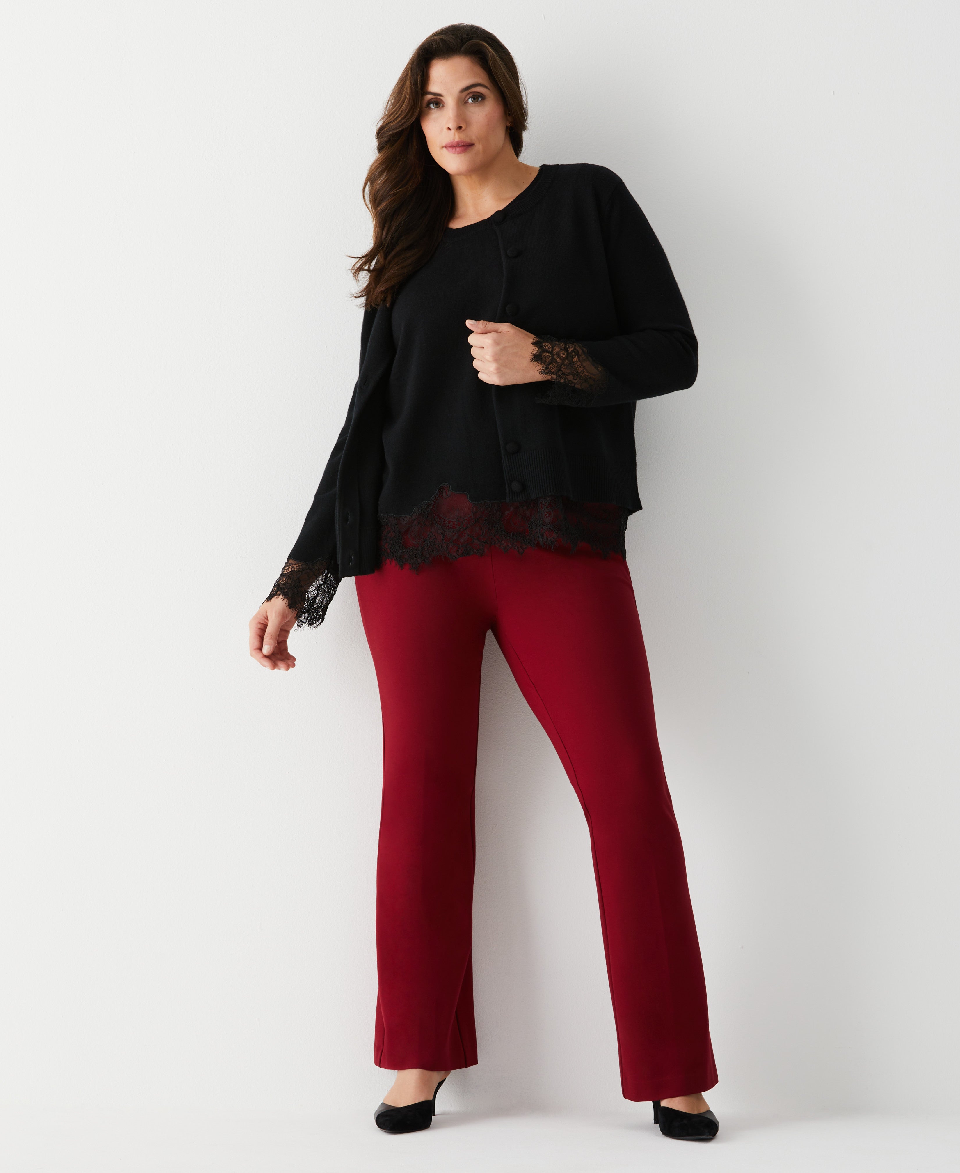 Plus Size Lace Trim Shell Top - Flattering Women's Blouse for Casual & Office Wear | Elegant Summer Tops for Curvy Women | Perfect for Work, Date Night & Special Occasions