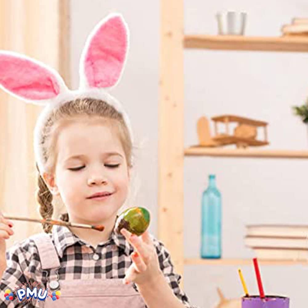Easter Bunny Ears Headband - Fun PMU Party Accessories for Women & Kids - Perfect for Easter Celebrations, Costume Parties & Festive Events