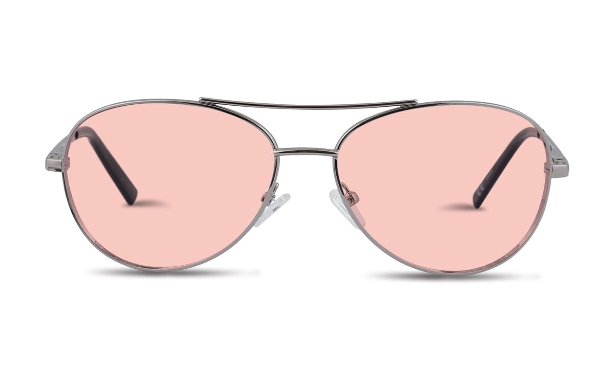 TheraSpecs Pilot Glasses for Light Sensitivity Relief - FL-41 Lens Technology for Migraine & Photophobia - Perfect for Driving, Office Work & Outdoor Activities