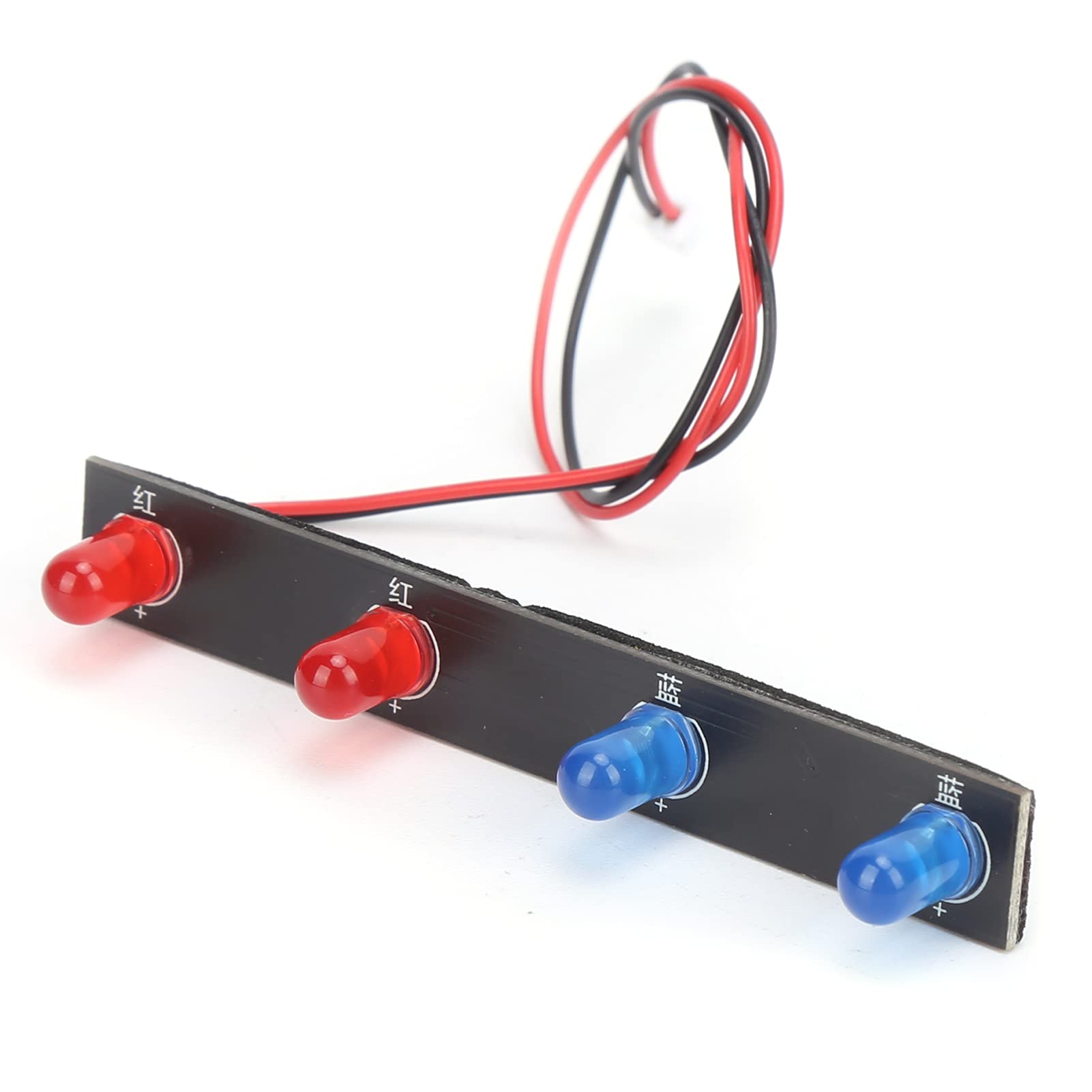 VGEBY 1/12 Scale RC Car LED Roof Light Bar - Red Blue Headlight for WLtoys 12428, Remote Control Car Accessory for Night Driving and Off-Road Adventures