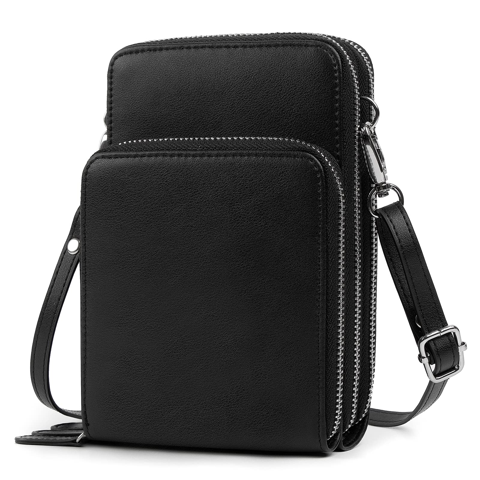 RFID Blocking Crossbody Bag for Women - Small Shoulder Purse with 2 Adjustable Straps, Phone Wallet Handbag for Travel, Shopping & Daily Use